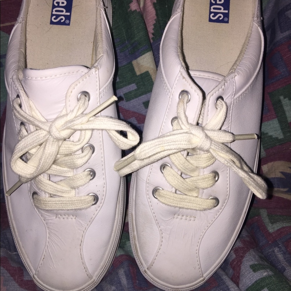 Women’s Leather Keds Mules/Slides